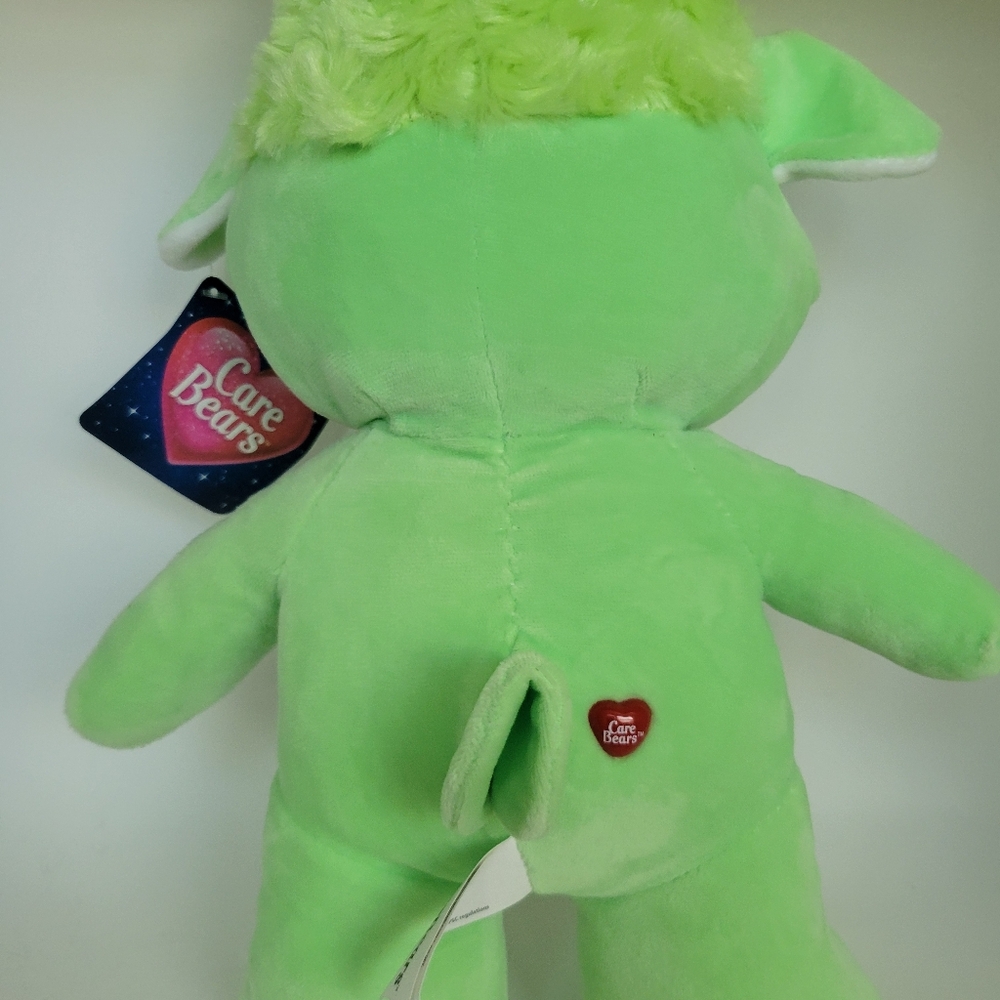 Care Bears Green Lamb Cousin Plush Kellytoy 2017 13 Inch Stuffed Animal Toy - Picture 4 of 4